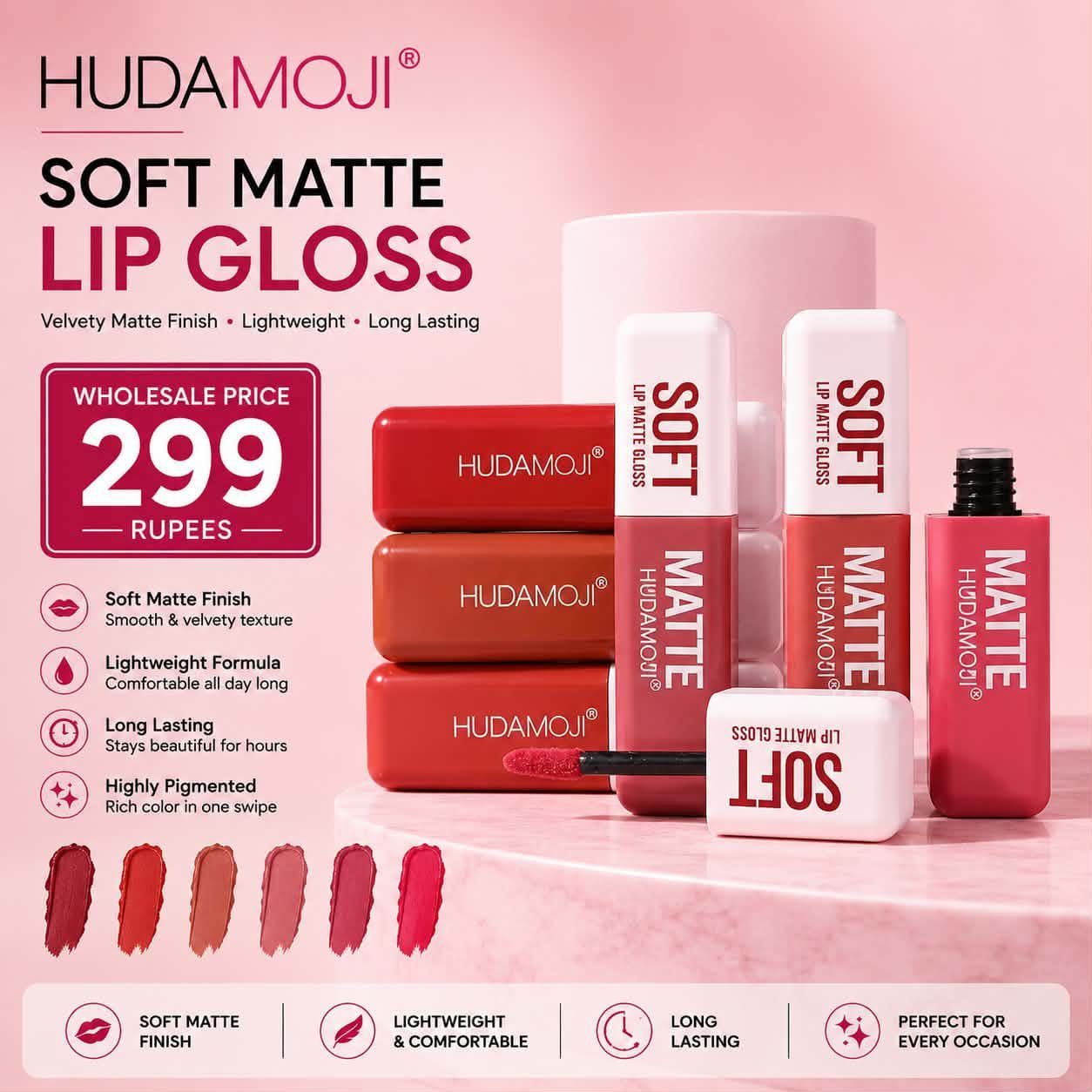 Hudamoji Soft Matte Lip Gloss