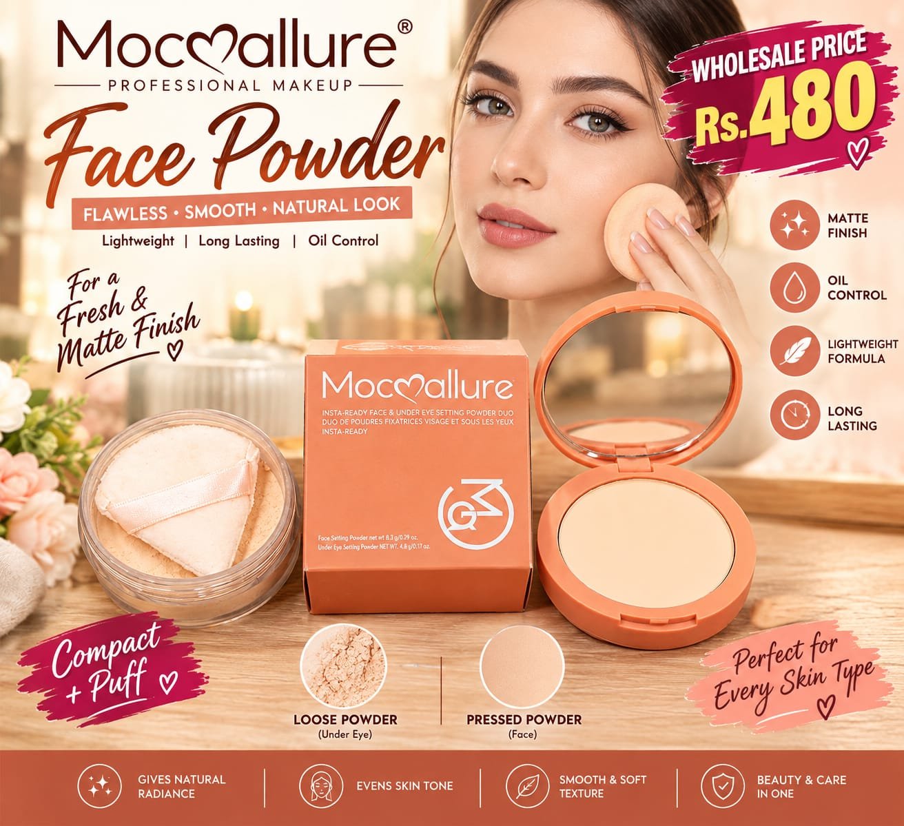 face powder moclore
